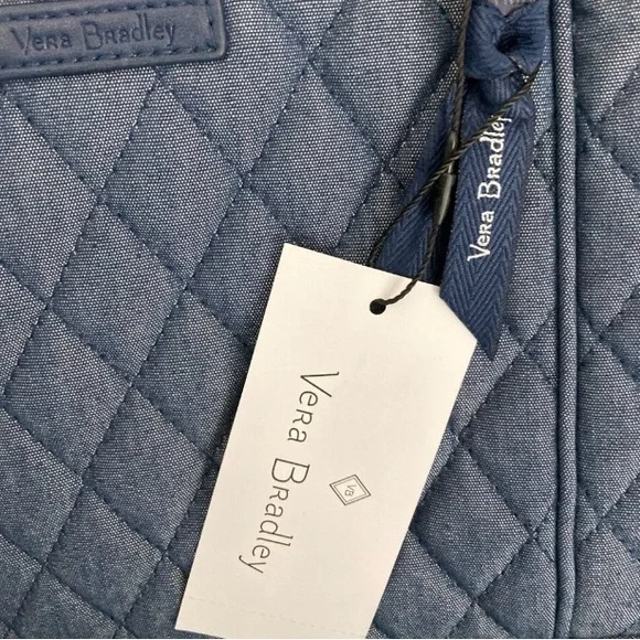 Vera Bradley NWOT Hipster Crossbody Moonlight Denim Blue Quilted  Bag. - Picture 7 of 12